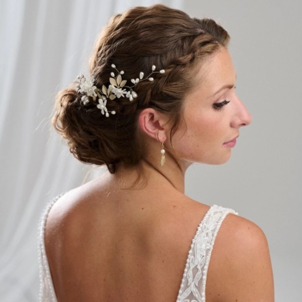 Loose and Messy Bun wedding hairstyles for long hair