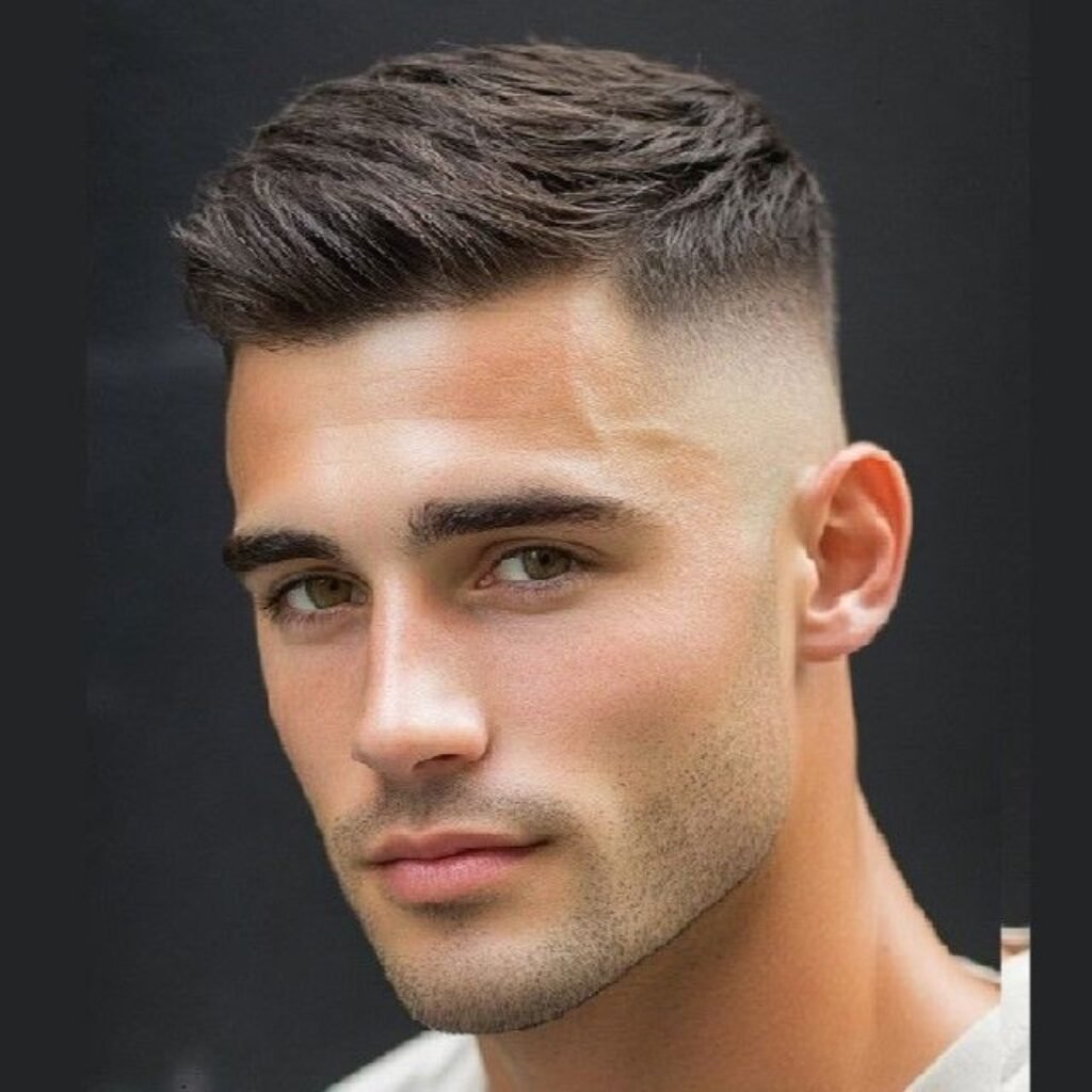 Sharp Low Fade Haircuts for Men with a Hard Part