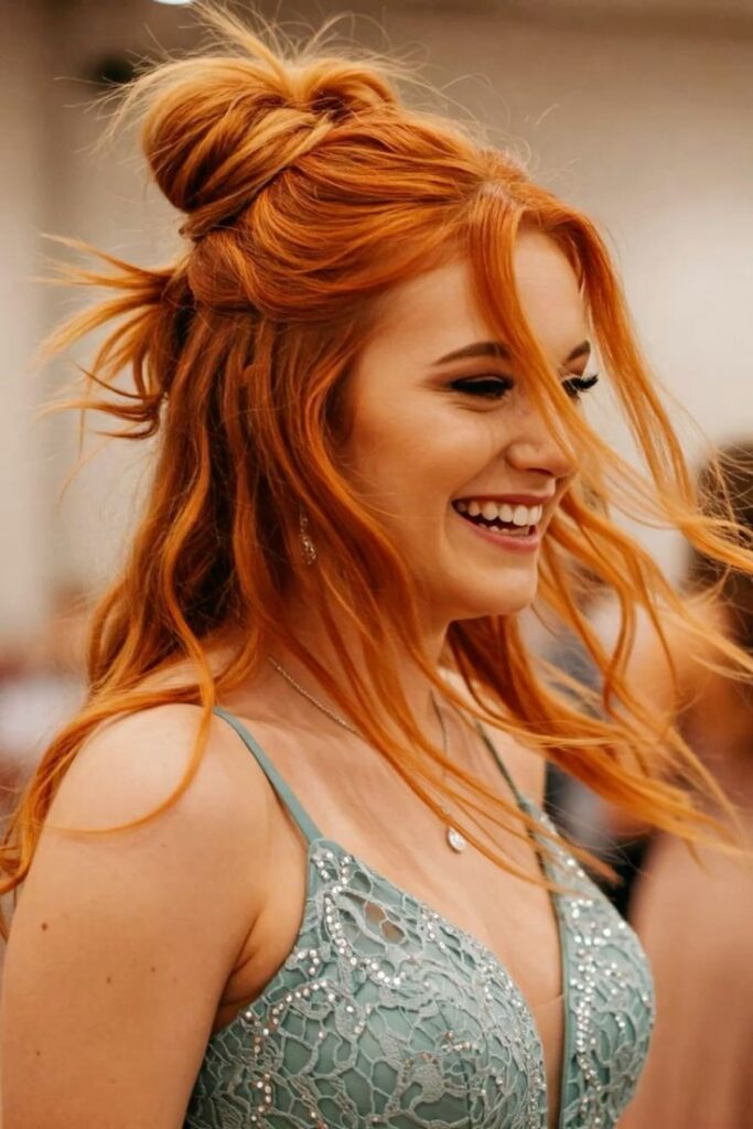 Half-Up Top Knot
