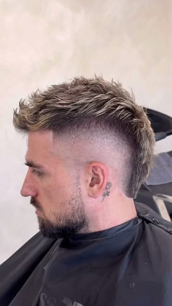 Mohawk with Low Fade Haircuts for Men