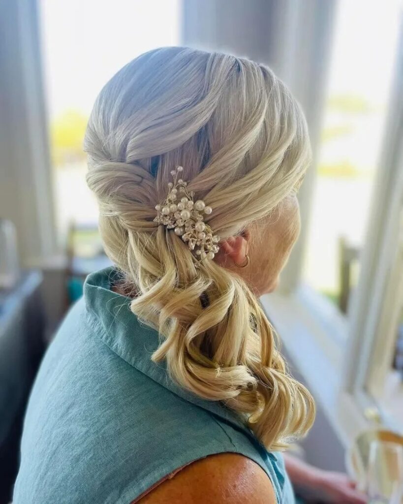Side Braid with Loose Curls