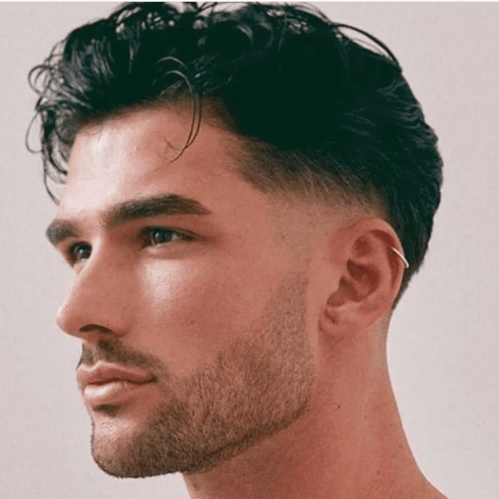 Back-Combed Wavy Style