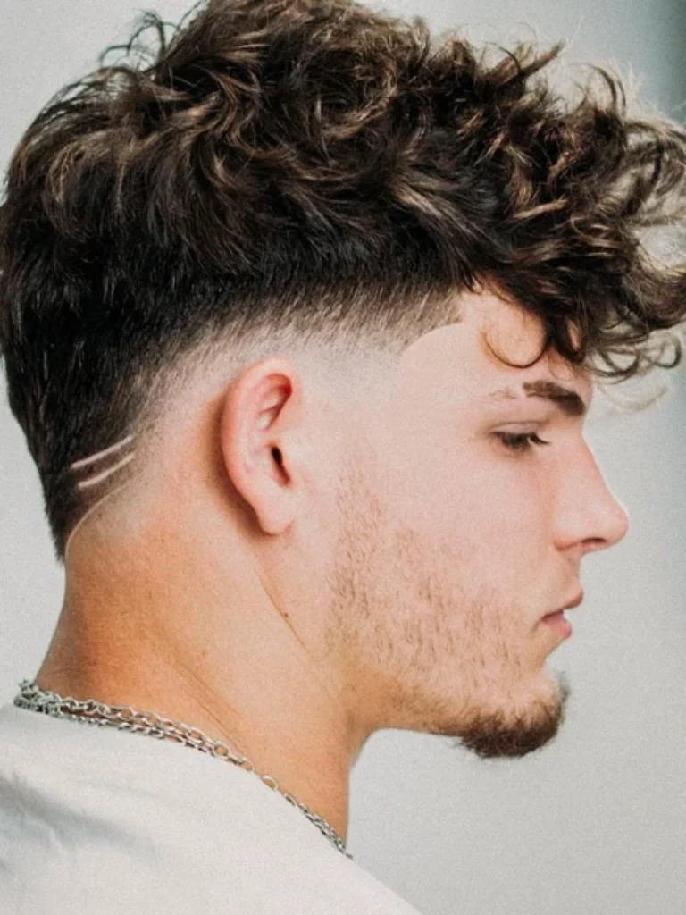 Natural Curls With Low Fade