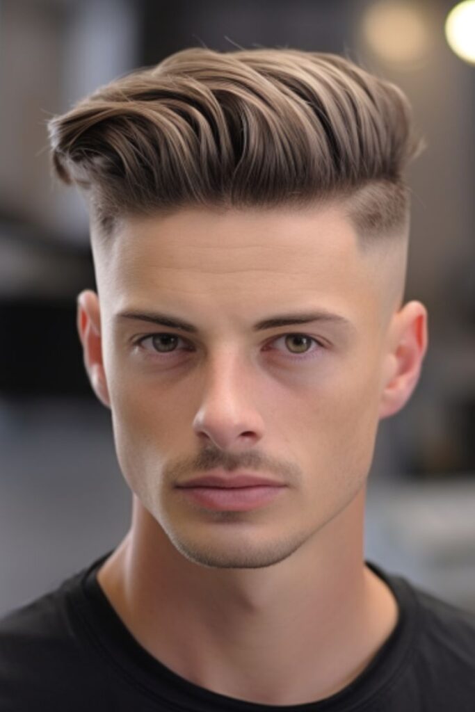 High Top with Low Taper Fade