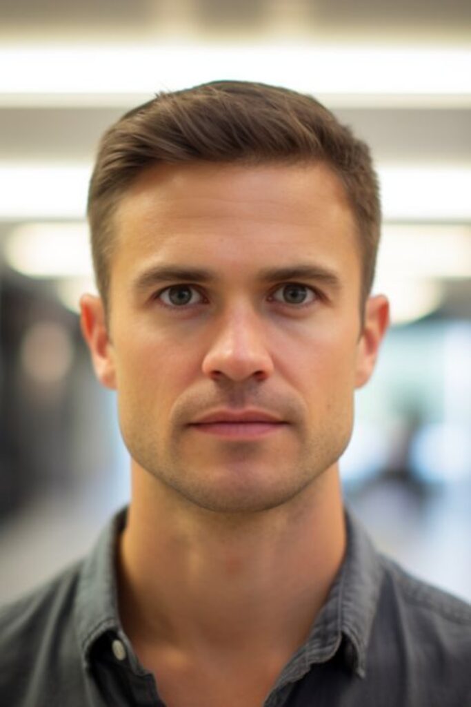 Short Hair with Low Taper Fade