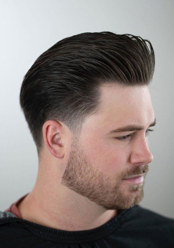 Low Taper Fade with Beard