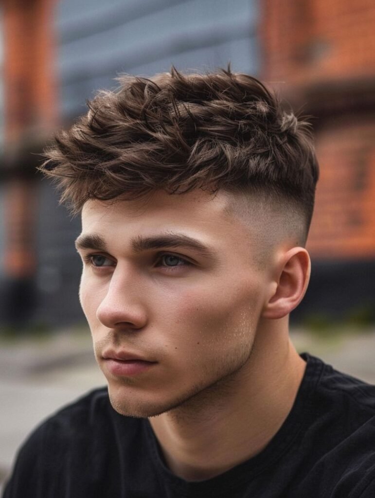  High Fade with Textured Crop