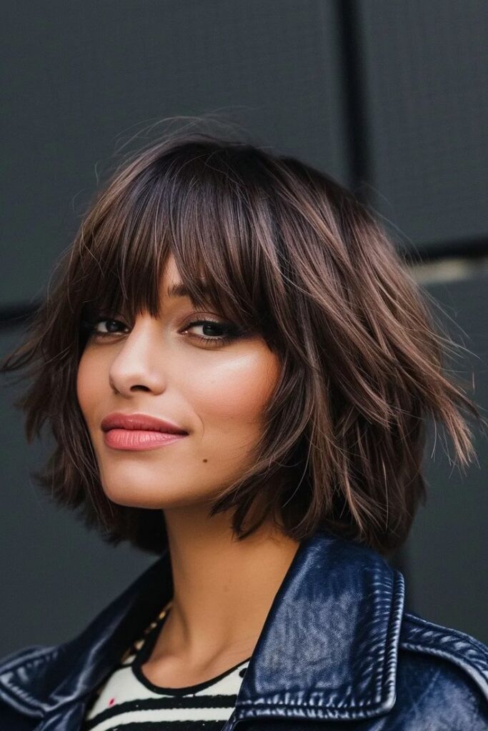 Shaggy Bob with Fringe