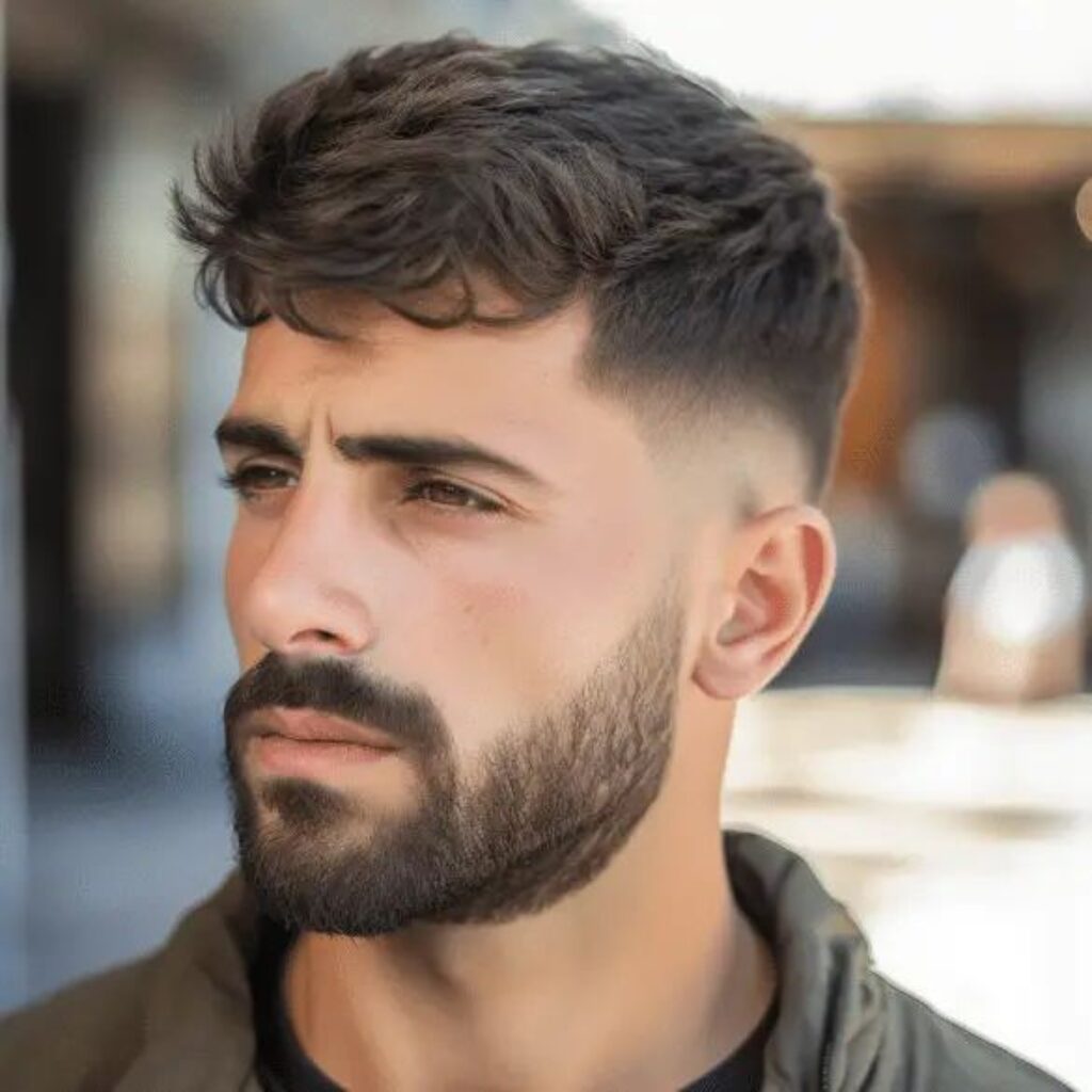 Textured French Crop with Low Taper Fade
