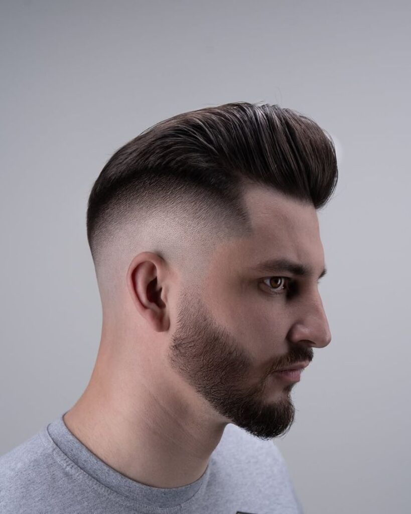 Pompadour with Fade
