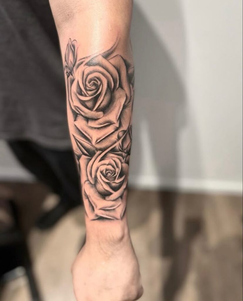 Rose Forearm Tattoo