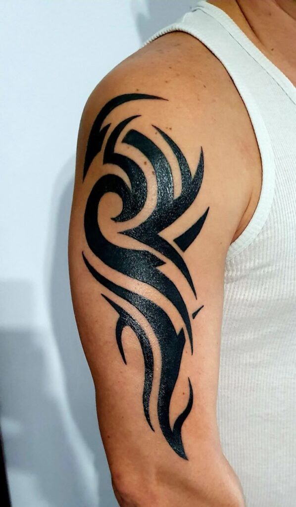 Tribal Bicep Tattoos for Men