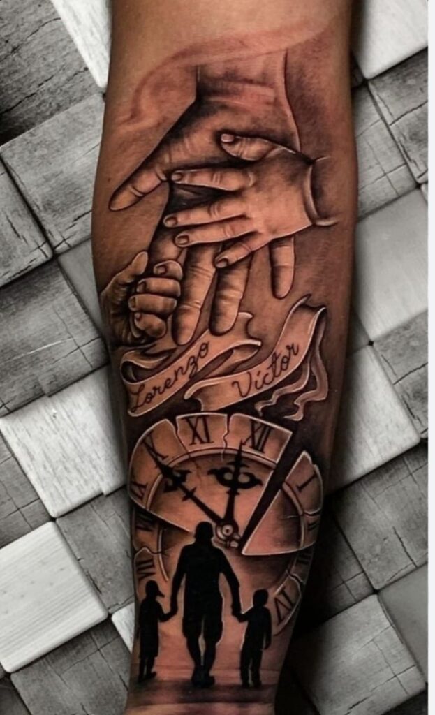 Family Bicep Tattoos for Men