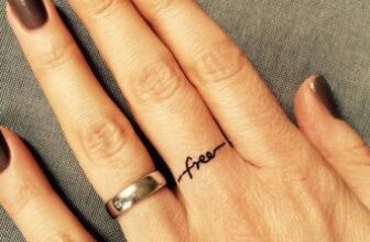 wedding ring tattoos for women